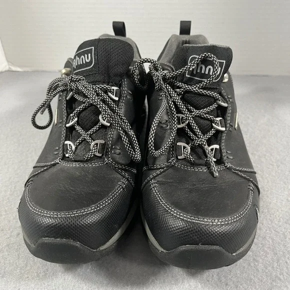 Ahnu Black montara ll Leather Waterproof Vibram Sole Hiking Trail Shoes Women 7 - Picture 3 of 12